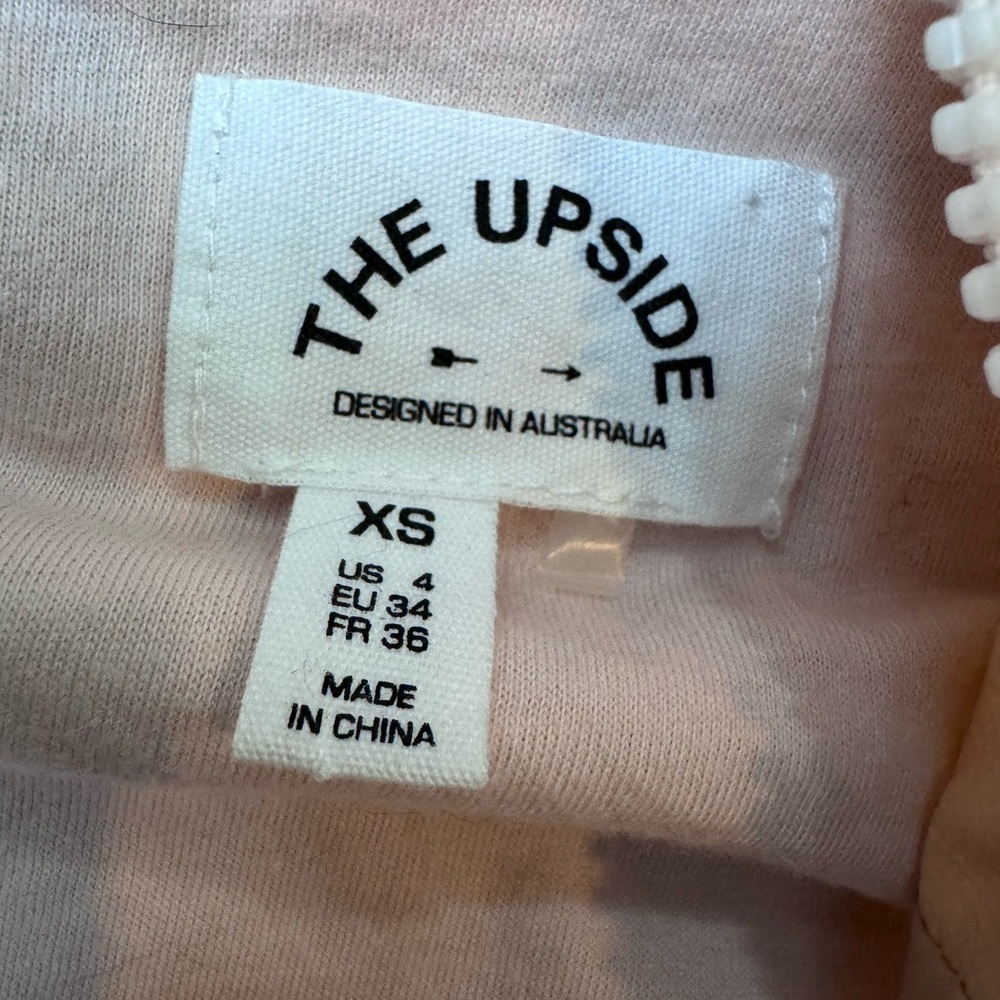 The Upside Yoko Colorblock Windbreaker Pink and Navy Utility Anorak Jacket XS - Picture 7 of 13